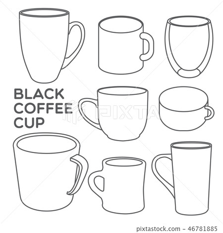 插图素材: black coffee cup 查看全部
