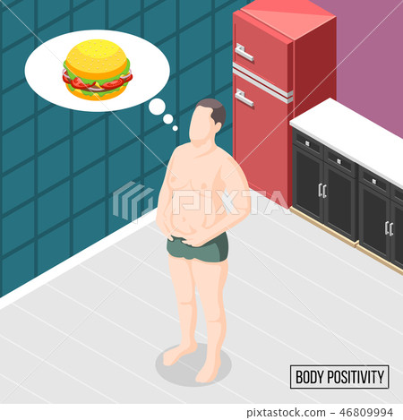 插图素材: body positivity movement vector illustration