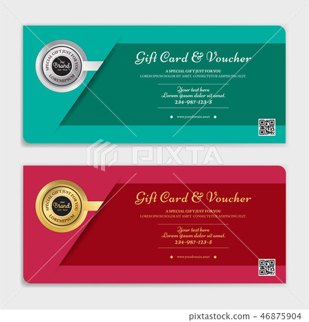 插图素材: gift certificate, voucher, coupon template