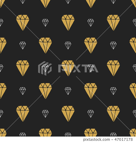 Diamond Seamless Pattern Vector Illustration Stock Illustration