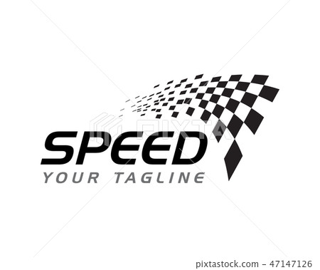 插图素材: race flag icon design