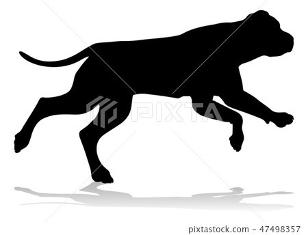 插图素材: dog silhouette pet animal