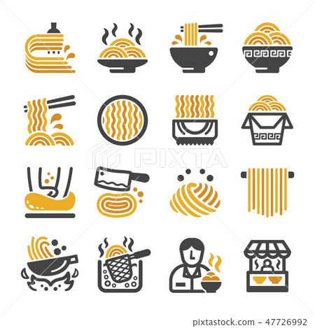 插图素材: noodle icon set 查看全部