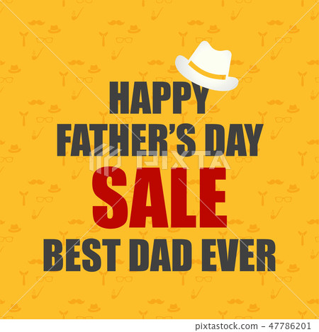 图库插图: fathers day sale. happy fathers