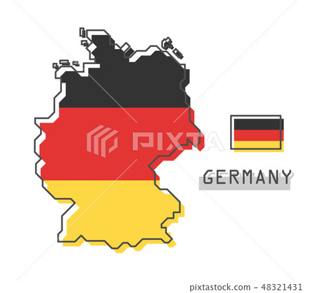 插图素材: germany map and flag . 查看全部