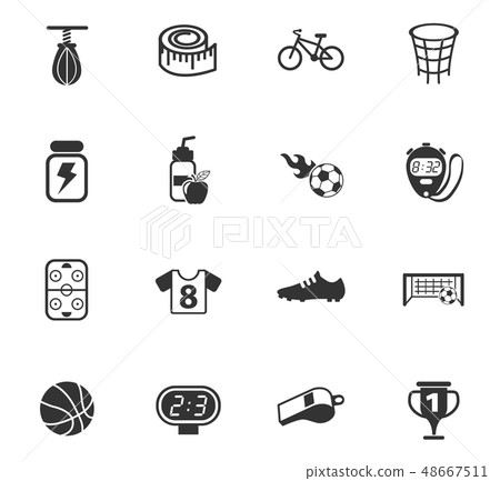 插图素材: sport icon set