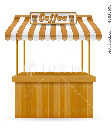 插图素材: street food stall coffee vector illustration 查看全部