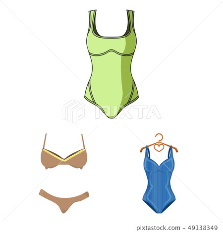 Vector Illustration Of Bikini And Fashion Logo Stock Illustration