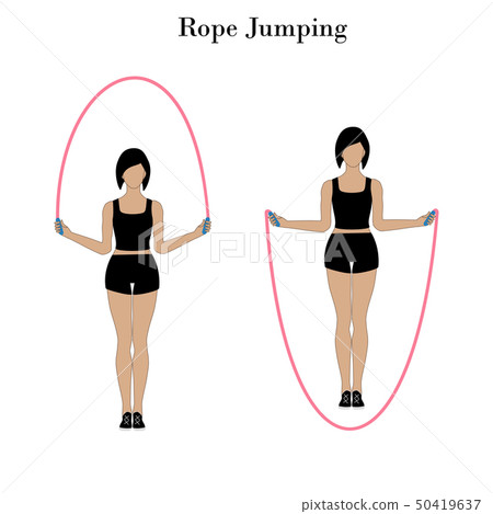 插图素材: rope jumping exercise 查看全部