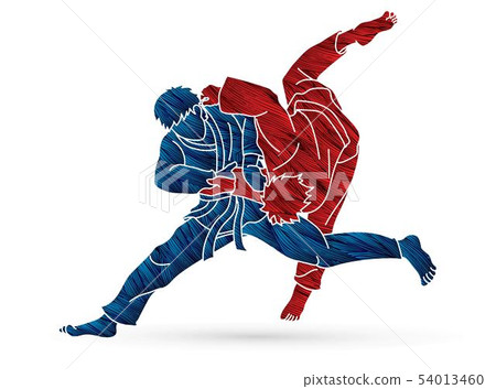 插图素材: judo sport action cartoon graphic vector 查看全部