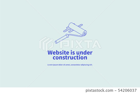 插图素材: website under construction page