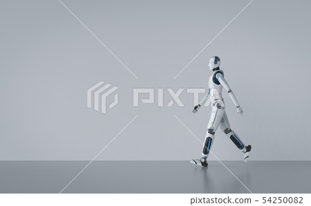 Robot Walking Full Body Pixta