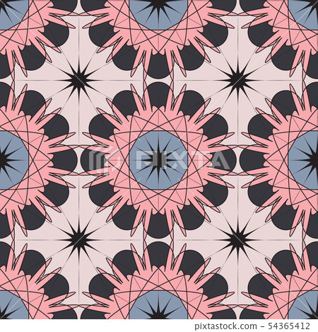 mosaic pattern,patterndesign 插图素材 vector mosaic pattern modern geometric seamless