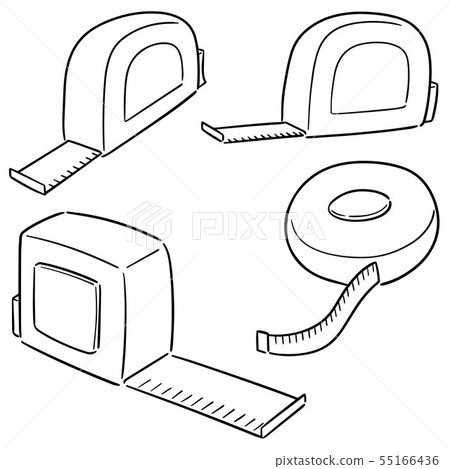 Vector Set Of Measuring Tape Stock Illustration Pixta