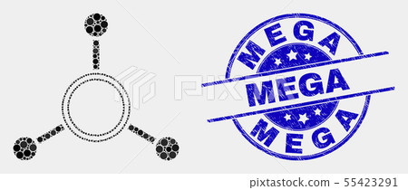 Vector Dotted Masternode Links Icon And Stock Illustration