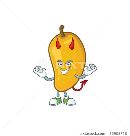 插图素材: devil character mango fruit with cartoon mascot 查看