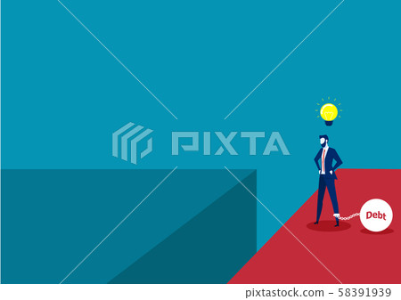 think across new location vector illustration