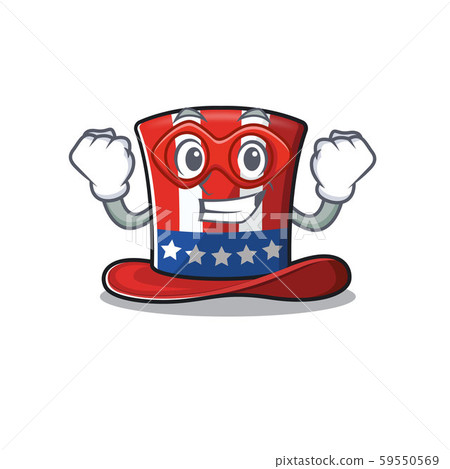 插图素材: mascot uncle sam hat super hero cartoon cute