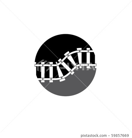 插图素材: train tracks vector icon design template 查看全部