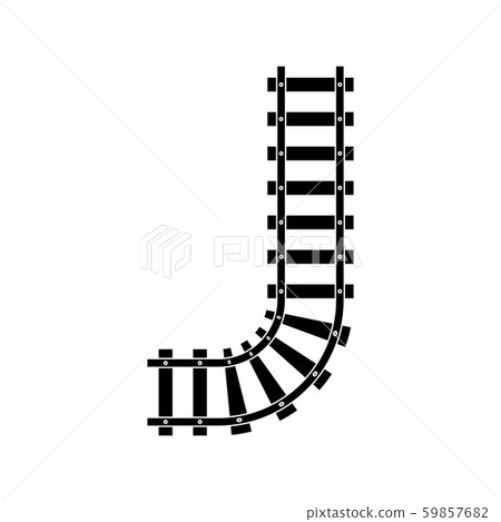 插图素材: train tracks vector icon design template 查看全部