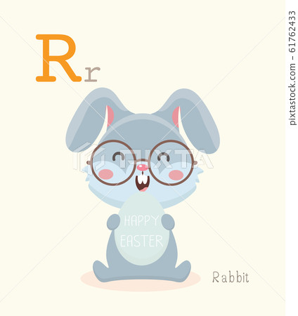 插图素材: cute animal alphabet series a-z for kids