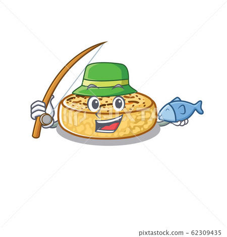 插图素材: a picture of happy fishing crumpets design