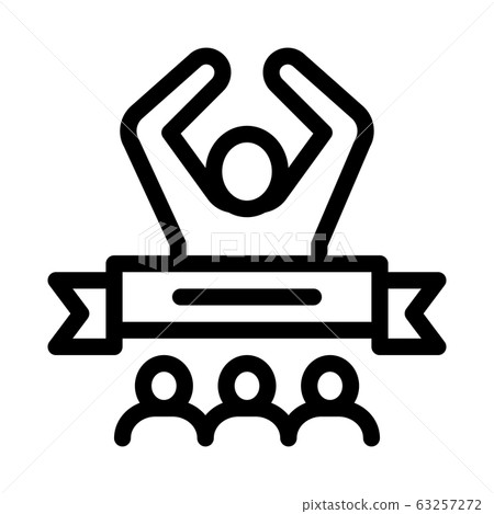 插图素材: battle winner icon vector outline illustration