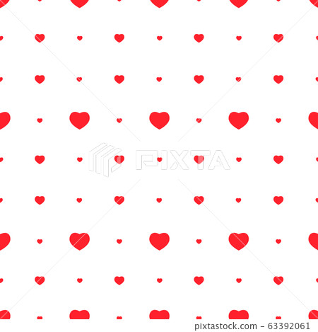 Abstract Love Heart Seamless Pattern Background Stock Illustration