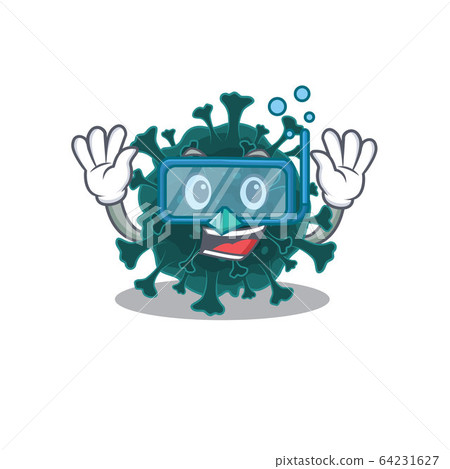 插图素材: a cartoon picture featuring coronavirus covid 19