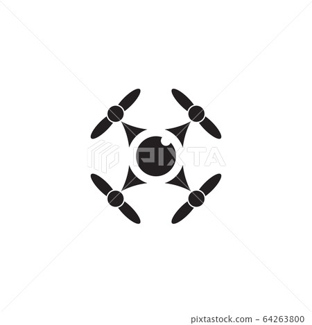 插图素材: drone icon logo design vector template