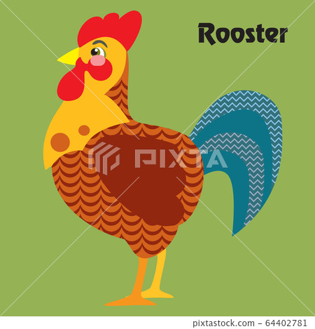 插图素材: vector cartoon rooster 查看全部