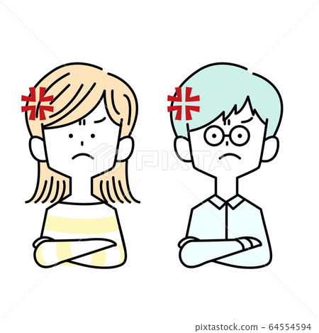 插图素材 愤怒的男人和女人 查看全部