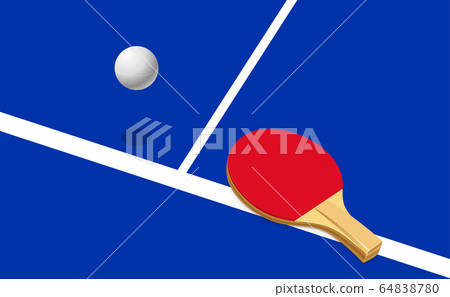 插图素材: vector illustration of table tennis.playing pingpong