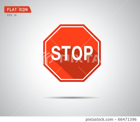 Stop Icon Prohibition No Symbol Red Circle Stock Illustration