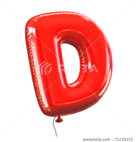 Red Balloon Font Letter D Stock Illustration 72259153 PIXTA