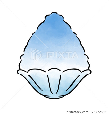 Blue Hawaii Shaved Ice Stock Illustration 76572395 PIXTA