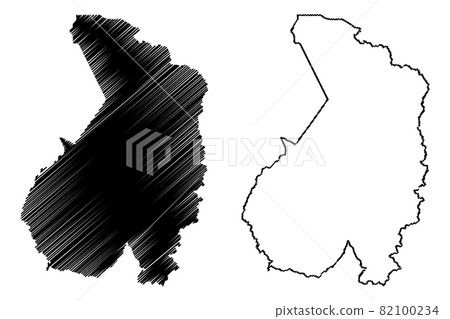 Haut Ogooue Province Subdivisions Of Gabon Stock Illustration