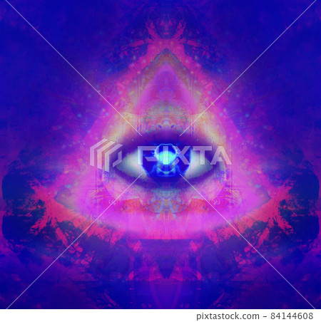 Illustration Of A Third Eye Mystical Sign Stock Illustration