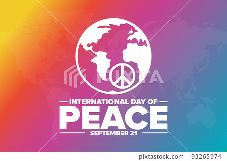 International Day Of Peace September Stock Illustration