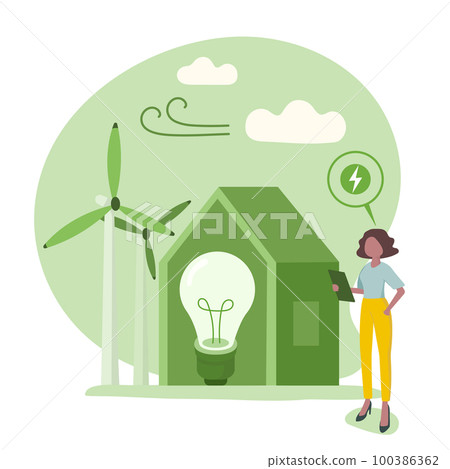 Sustainability Vector Flat Illustration Esg Stock Illustration