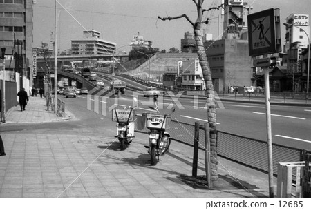 The landscape of Showa · Akasaka Mitsuke neighboring Showa 43 years 12685