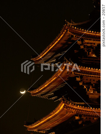Moon and tower 20657