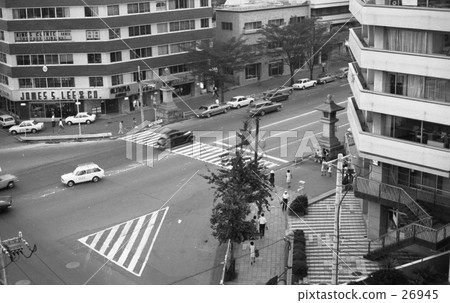 Intersection with Harajuku, Omotesando, Meiji Dori August 1964 26945