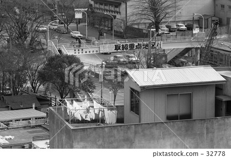 Harajuku / Omotesando footbridge bridge Showa 45 in February 32778