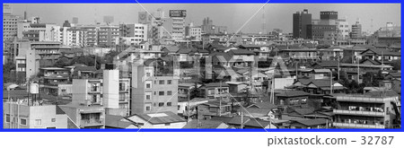 原宿·Sendagaya，青山地區Tsunagi照片1954年2月 32787