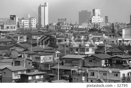 原宿·青山，千山方向街道從中央公寓屋頂 32795