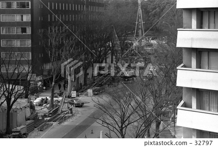 原宿/表參道地鐵千代田線新建工程昭和45年 32797