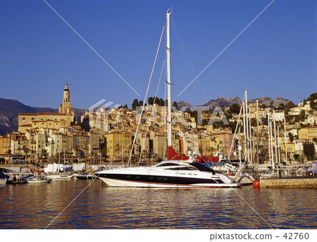 芒通市和遊艇港 42760