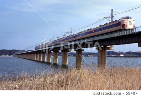 鐵路國家鐵路：有限快車[Ayame No. 4] 1024 M Kajima Line 1981 59407