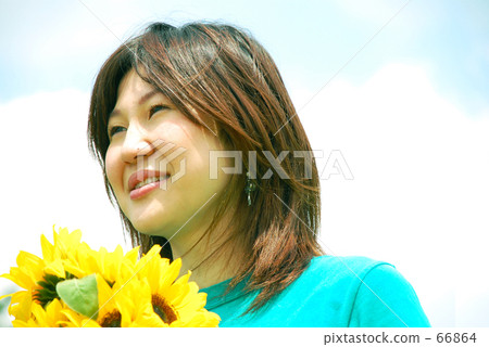 向日葵與女人 向日葵與女人 66864